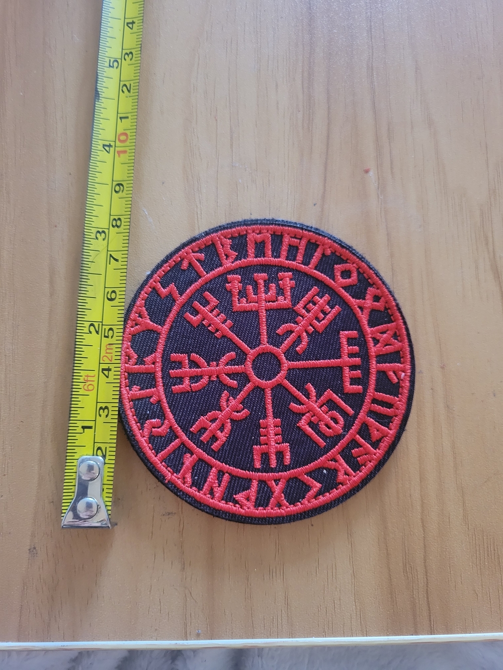 🎃BUY 2 GET 1 FREE🎃 Red & Black Viking Compass Embroidered Patch